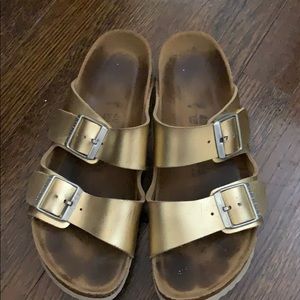Birkenstock Arizona Gold sz 40
